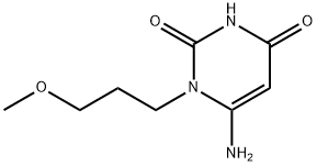2,4(1H,3H)-PYRIMIDINEDIONE, 6-AMINO-1-(3-METHOXYPROPYL)- 结构式