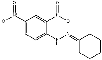 シクロヘキサノン2,4-ジニトロフェニルヒドラゾン 化学構造式