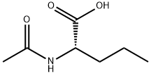 (2S)-2-(アセチルアミノ)ペンタン酸 化学構造式