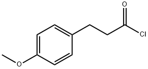 3-(4-メトキシフェニル)プロピオニルクロリド 化学構造式