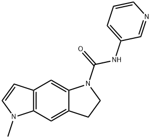 5-METHYL-1-(3-PYRIDYLCARBAMOYL)-1,2,3,5-TETRAHYDROPYRROLO [2,3-F]INDOLE Structure