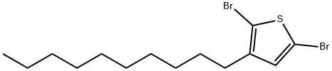 2,5-ジブロモ-3-デシルチオフェン 化学構造式