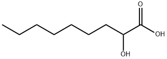 α-Hydroxynonanoic acid Structure