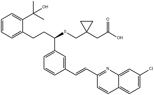 孟鲁司特,158966-92-8,结构式