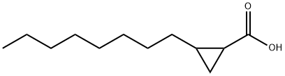 2-オクチルシクロプロパンカルボン酸 化学構造式