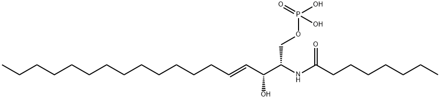 C8 CERAMIDE-1-PHOSPHATE Structure