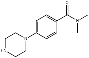 BenzaMide, N,N-diMethyl-4-(1-piperazinyl)- Structure