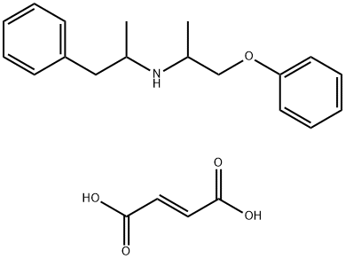 (alpha-methylphenethyl)(1-methyl-2-phenoxyethyl)ammonium hydrogen fumarate Structure
