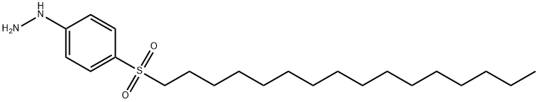 [4-(hexadecylsulphonyl)phenyl]hydrazine 结构式