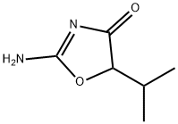 2-AMINO-5-ISOPROPYL-1,3-OXAZOL-4(5H)-ONE 化学構造式