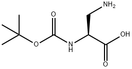 N-ALPHA-BOC-(+/-)-2,3-DIAMINOPROPIONIC ACID Struktur