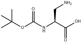 N-ALPHA-BOC-(+/-)-2,3-DIAMINOPROPIONIC ACID Structure