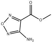 4-アミノ-1,2,5-オキサジアゾール-3-カルボン酸メチル 化学構造式