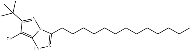 6-tert.-Butyl-7-chlor-3-tridecyl-1-H-pyrazol[5,1-c]-[1,2,4-triazol Structure