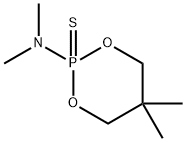 2-(Dimethylamino)-5,5-dimethyl-1,3,2-dioxaphosphorinane 2-sulfide 结构式