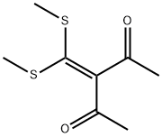 3-[ビス(メチルチオ)メチレン]-2,4-ペンタンジオン 化学構造式