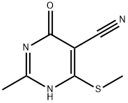 5-CYANO-2-METHYL-6-(METHYLTHIO)PYRIMIDIN-4(3H)-ONE Struktur