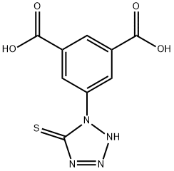 5-(2,5-ジヒドロ-5-チオキソ-1H-テトラゾール-1-イル)-1,3-ベンゼンジカルボン酸 化学構造式