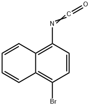 1-溴-4-萘基异氰酸酯, 1591-96-4, 结构式