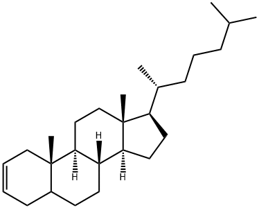 コレスタ-2-エン 化学構造式