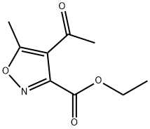4-アセチル-5-メチル-3-イソオキサゾールカルボン酸エチル 化学構造式