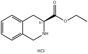 S-1,2,3,4-四氢异喹啉-3-羧酸乙酯盐酸盐,15912-56-8,结构式