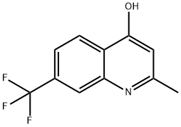 4-QUINOLINOL, 2-METHYL-7-(TRIFLUOROMETHYL 结构式