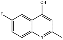 6-フルオロ-2-メチル-4-キノリノール 化学構造式