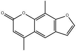 4,8-dimethyl-5'-carboxypsoralen 结构式