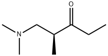 (2S)-1-(Dimethylamino)-2-methyl-3-pentanone Struktur