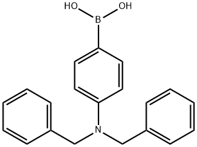 4‐ジベンジルアミノフェニルボロン酸 化学構造式