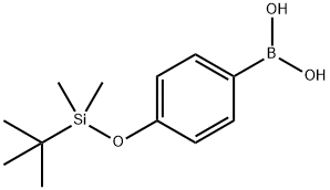 4-(tert-ブチルジメチルシリルオキシ)フェニルボロン酸 化学構造式