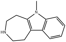 1,2,3,4,5,6-HEXAHYDRO-6-METHYL-AZEPINO[4,5-B]INDOLE HYDROCHLORIDE 结构式
