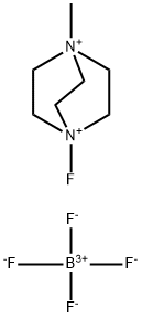 1-Fluoro-4-methyl-1,4-diazoniabicyclo[2,2,2]octane bis(tetrafluoroborate) Struktur