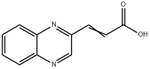3-(喹喔啉-2-基)丙烯酸, 1593-24-4, 结构式