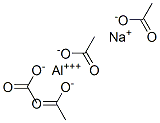acetic acid, aluminium sodium salt Structure