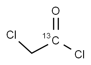 CHLOROACETYL CHLORIDE-1-13C Structure