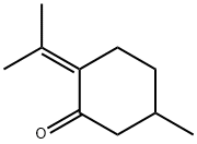 2-イソプロピリデン-5-メチルシクロヘキサノン 化学構造式