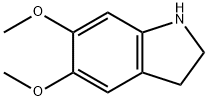 5,6-二甲氧基吲哚啉,15937-07-2,结构式