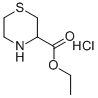 THIOMORPHOLINE-3-CARBOXYLIC ACID ETHYL ESTER HYDROCHLORIDE
 Structure