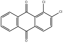 1,2-Dichloro-9,10-anthraquinone Struktur