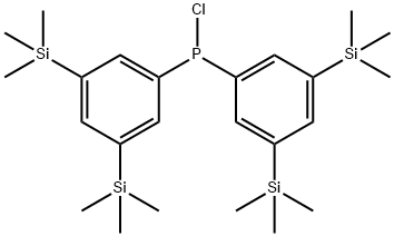 BIS(3,5-BIS(TRIMETHYLSILYL)PHENYL)CHLOROPHOSPHINE Structure