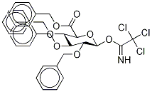 2,3,4-Tri-O-benzyl-β-D-glucopyranosiduronic Acid Benzyl Ester, Trichloroacetimidate Structure