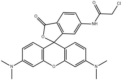 6-Chloroacetamidotetramethylrhodamine 化学構造式