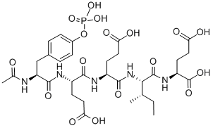 AC-TYR(PO3H2)-GLU-GLU-ILE-GLU 化学構造式