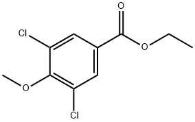 3,5-ジクロロ-4-メトキシ安息香酸エチル 化学構造式