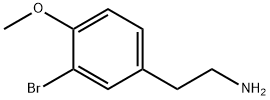 2-(3-溴-4-甲氧基苯基)乙胺, 159465-27-7, 结构式