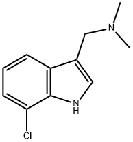1H-Indole-3-MethanaMine, 7-chloro-N,N-diMethyl- Struktur