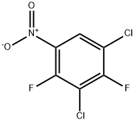 3,5-ジクロロ-2,4-ジフルオロニトロベンゼン 化学構造式