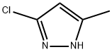 3-クロロ-5-メチル-1H-ピラゾール 化学構造式